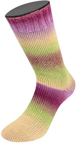 Lana Grossa Meilenweit 100 Color Mix Multi 016 Blassgrün/Altrosa/Violett/Brombeer/Pflaume/Oliv-/Hellgrün/Aubergine-3