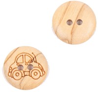 Drops Holzknopf Auto 15 mm