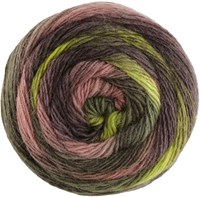 Lana Grossa Meilenweit 100 Color Mix Soft 063 Dunkel-/Laub-/Wald-/Moos-/Grau-/Hellgrün