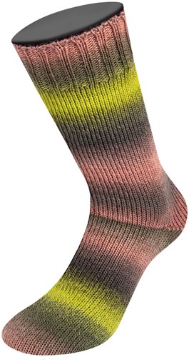 Lana Grossa Meilenweit 100 Color Mix Soft 063 Dunkel-/Laub-/Wald-/Moos-/Grau-/Hellgrün-3