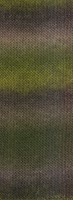 Lana Grossa Meilenweit 100 Color Mix Soft 063 Dunkel-/Laub-/Wald-/Moos-/Grau-/Hellgrün-2