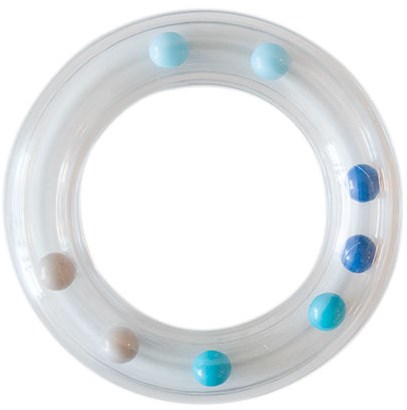 Go Handmade Rasselring Blau 80mm