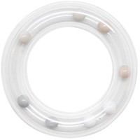 Go Handmade Rasselring Grau 80mm