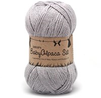 Drops BabyAlpaca Silk Uni Colour 8108 Hellgrau