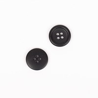 Drops 18mm Mattschwarzer Knopf