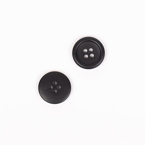 Drops 18mm Mattschwarzer Knopf