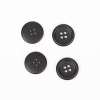 Drops 18mm Mattschwarzer Knopf-2