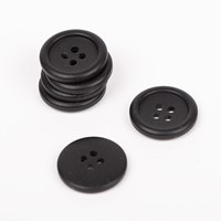 Drops 18mm Mattschwarzer Knopf-3