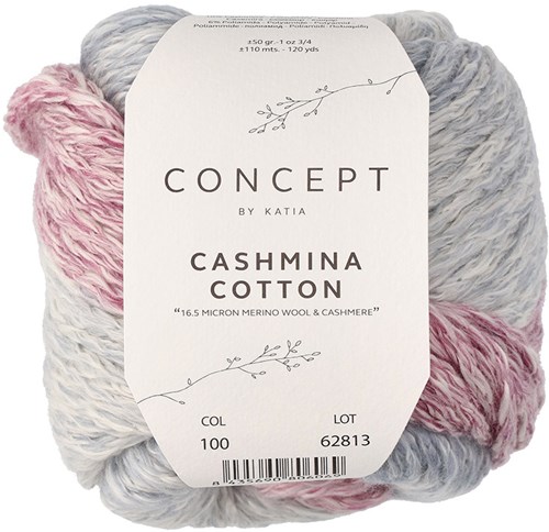 Katia Cashmina Cotton 100 Violet-Blue