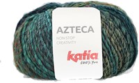 Katia Azteca 7891 Smaragdgrün/Weinrot