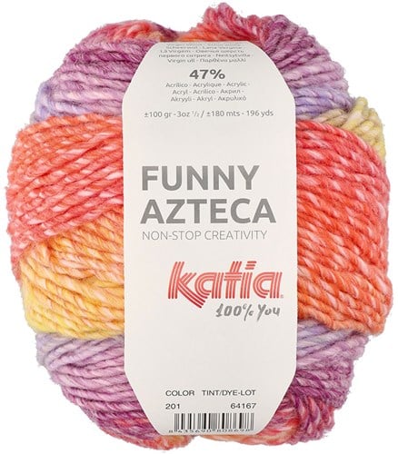 Katia Azteca 201 Orange-Lila