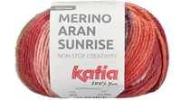 Katia Merino Aran Sunrise 303 Red-Pistachio-Yellow