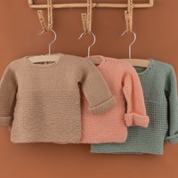 Yarn and Colors Oh Baby! Sweater Strickpaket 041 Coral-2