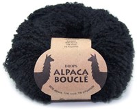 Drops Alpaca Bouclé Uni Colour 8903 Schwarz