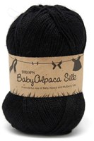 Drops BabyAlpaca Silk Uni Colour 8903 Black