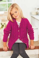Strickanleitung Stylecraft Life Aran No. 8933 Mädchen Cardigan-2