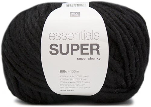 Rico Essentials Super Super Chunky 008 Black