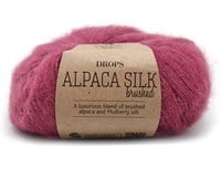 Drops Brushed Alpaca Silk Uni Colour 008 Erika