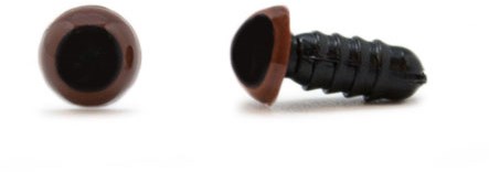 Sicherheitsaugen Braun 8mm 2 Stück