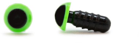 Sicherheitsaugen Grün 8mm 2 Stück