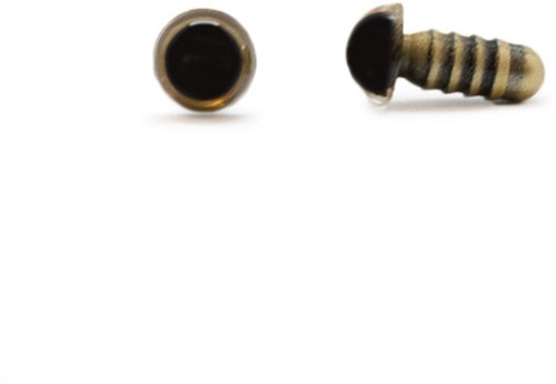 Sicherheitsaugen Gold 8mm 2 Stück