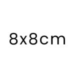 8 x 8 cm
