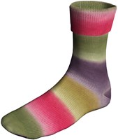 Lang Yarns Super Soxx Color 4-PLY 509 Olive/Violett/Pink 1143 Burano-2