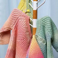 Lang Yarns Merino 200 Bebe Color 355 Multicolour green/salmon/lilac-3