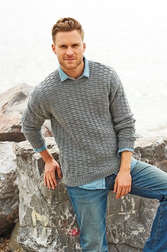 Strickanleitung Stylecraft Life Aran No. 9022 Herrenpullover-2