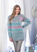 Strickanleitung Stylecraft Life DK No. 9030 Pullover, Mütze und Schal-2