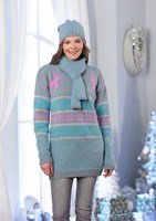 Strickanleitung Stylecraft Life DK No. 9030 Pullover, Mütze und Schal-3