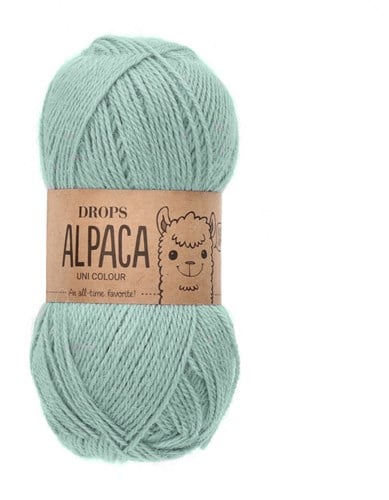 Drops Alpaca Uni Colour 9037 Hell Seegrün