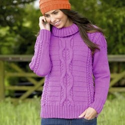 Strickanleitung Stylecraft Special Aran No. 9072 Pullover und Mütze