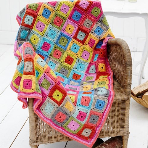 Häkelanleitung Stylecraft Life DK No. 9232 Decke