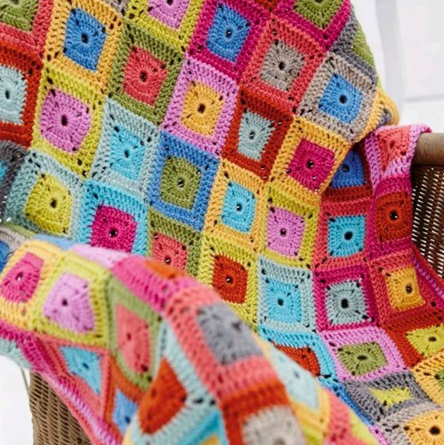 Häkelanleitung Stylecraft Life DK No. 9232 Decke-3