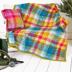 Häkelanleitung Stylecraft Special DK No. 9255 Decke und Kissen