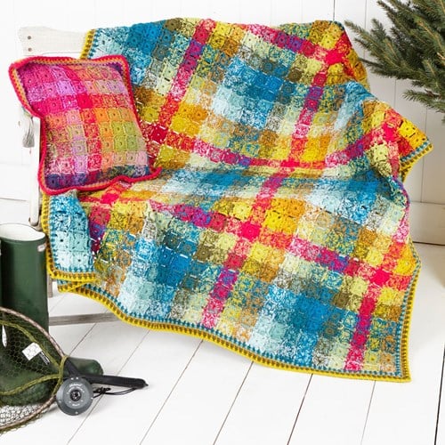 Häkelanleitung Stylecraft Special DK No. 9255 Decke und Kissen