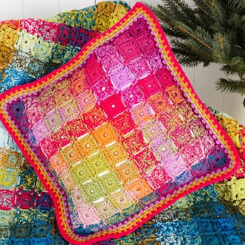 Häkelanleitung Stylecraft Special DK No. 9255 Decke und Kissen-2