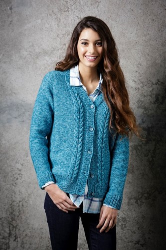 Strickanleitung Stylecraft Batik DK No. 9292 Zopfpullover und Jacke-3
