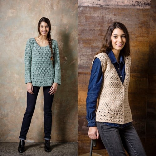 Häkelanleitung Stylecraft Batik DK No. 9294 Pullover und Weste