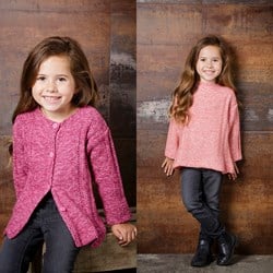 Strickanleitung Stylecraft Batik DK No. 9296 Mädchenpullover und Jacke