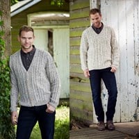 Strickanleitung Stylecraft Special Aran With Wool No. 9341 Herrenpullover und Jacke