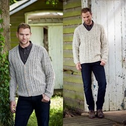 Strickanleitung Stylecraft Special Aran With Wool No. 9341 Herrenpullover und Jacke