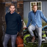 Strickanleitung Stylecraft Special Aran With Wool No. 9342 Herrenpullover und Jacke