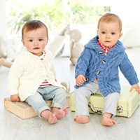Strickanleitung Stylecraft Special for Babies Aran No. 9344 Babyjacken