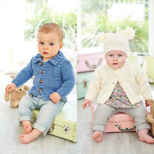 Strickanleitung Stylecraft Special for Babies Aran No. 9345 Babyjacken