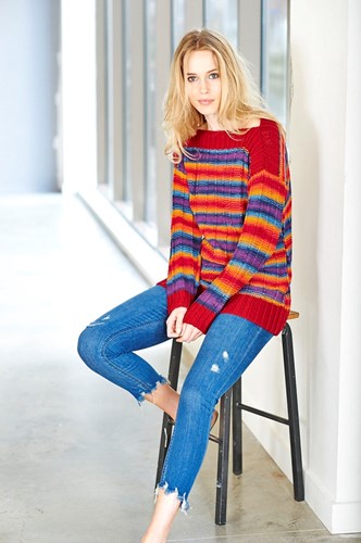 Strickanleitung Stylecraft Wondersoft Merry Go Round DK No. 9395 Pullover-2