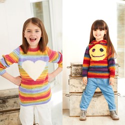 Strickanleitung Stylecraft Wondersoft Merry Go Round DK No. 9397 Mädchenpullover