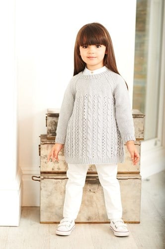 Strickanleitung Stylecraft Special DK No. 9399 Mädchenkleid und Tunika-3