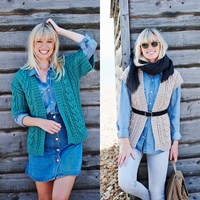 Strickanleitung Stylecraft Life Aran No. 9442 Jacke und Weste